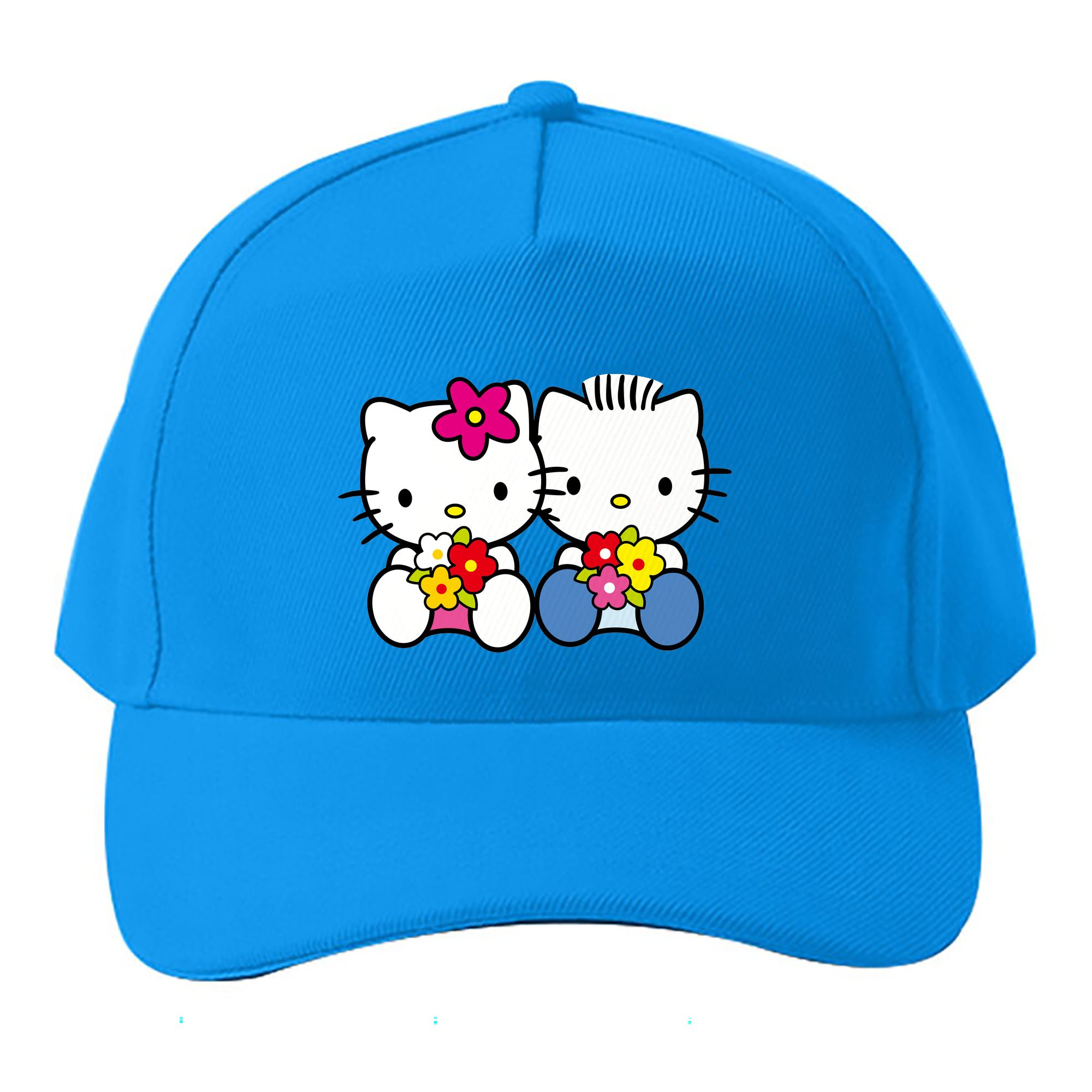 （画像用） Hello Kitty ハローキティ ベースボールキャップ 綿100％ 男女兼用 帽子 スポーツ
